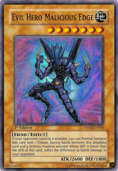 Evil Hero Malicious Edge [DP06-EN006] Super Rare | Pegasus Games WI