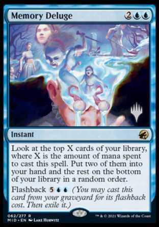 Memory Deluge (Promo Pack) [Innistrad: Midnight Hunt Promos] | Pegasus Games WI