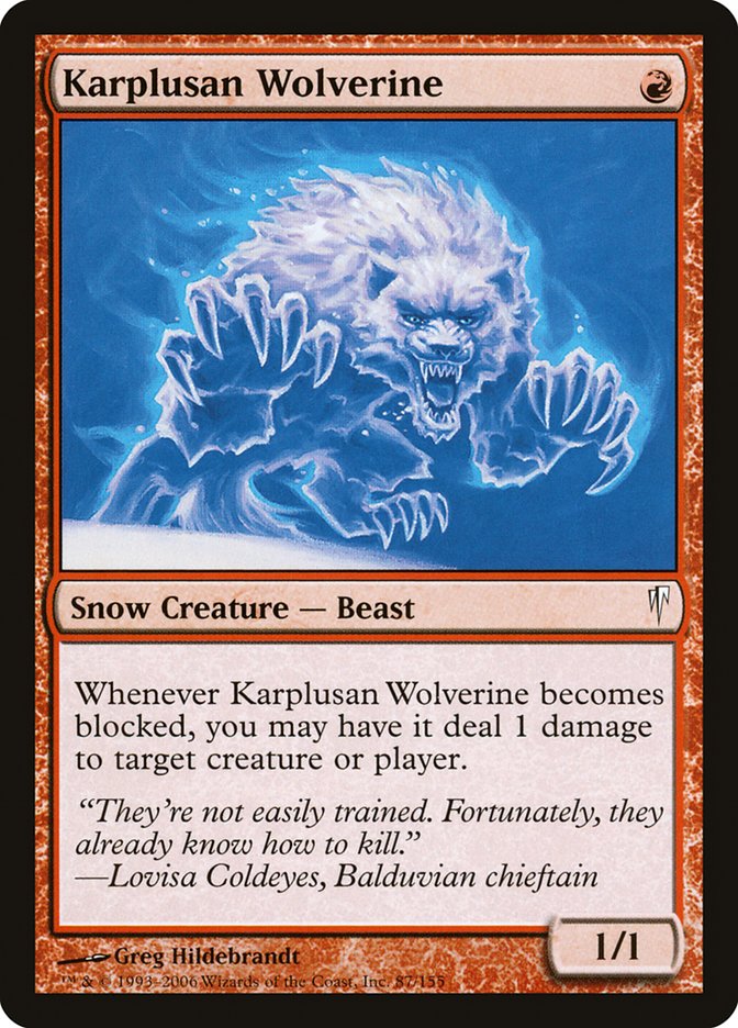 Karplusan Wolverine [Coldsnap] | Pegasus Games WI