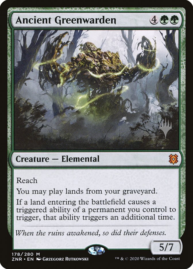 Ancient Greenwarden (Promo Pack) [Zendikar Rising Promos] | Pegasus Games WI