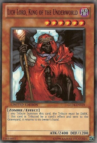 Lich Lord, King of the Underworld [GLD4-EN019] Common | Pegasus Games WI