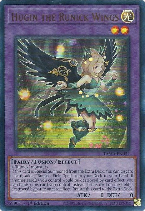 Hugin the Runick Wings [TAMA-EN037] Ultra Rare | Pegasus Games WI