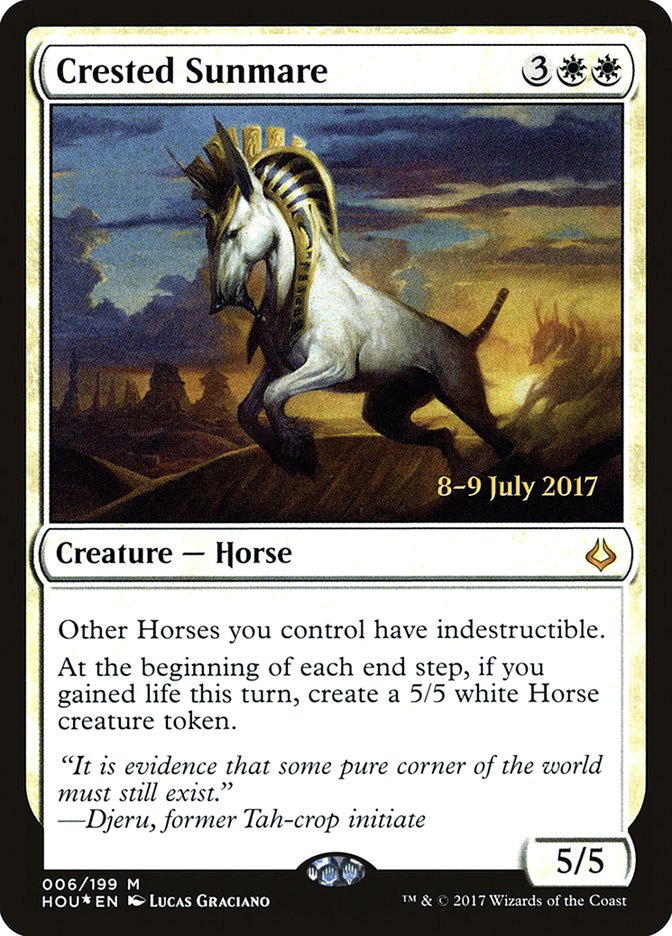 Crested Sunmare [Hour of Devastation Prerelease Promos] | Pegasus Games WI