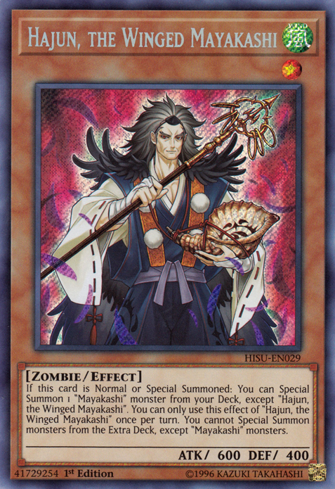 Hajun, the Winged Mayakashi [HISU-EN029] Secret Rare | Pegasus Games WI