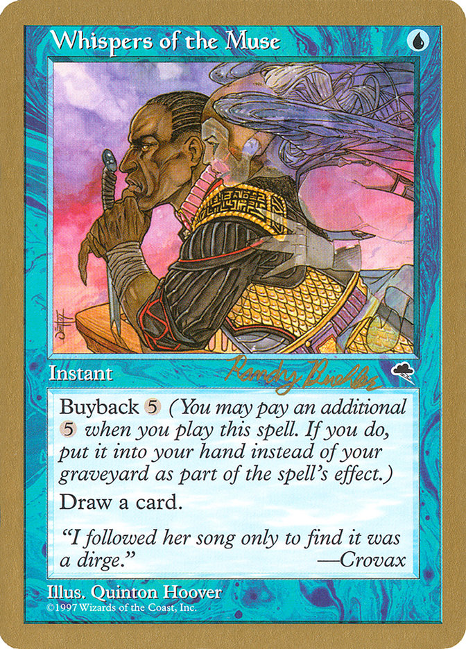 Whispers of the Muse (Randy Buehler) [World Championship Decks 1998] | Pegasus Games WI