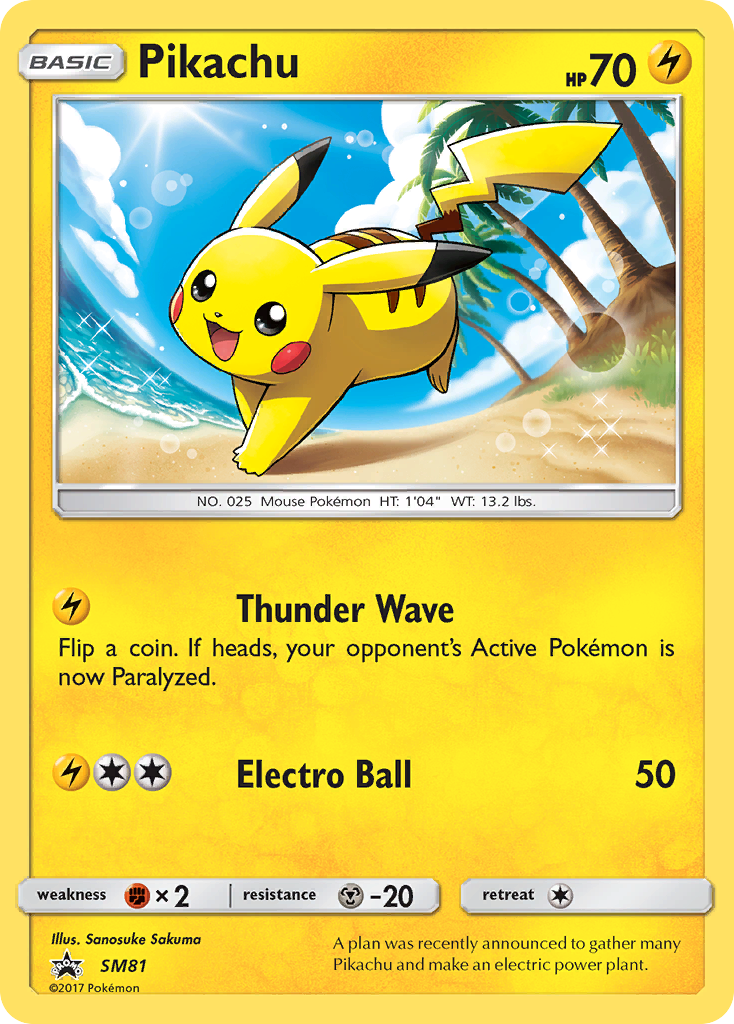 Pikachu (SM81) [Sun & Moon: Black Star Promos] | Pegasus Games WI