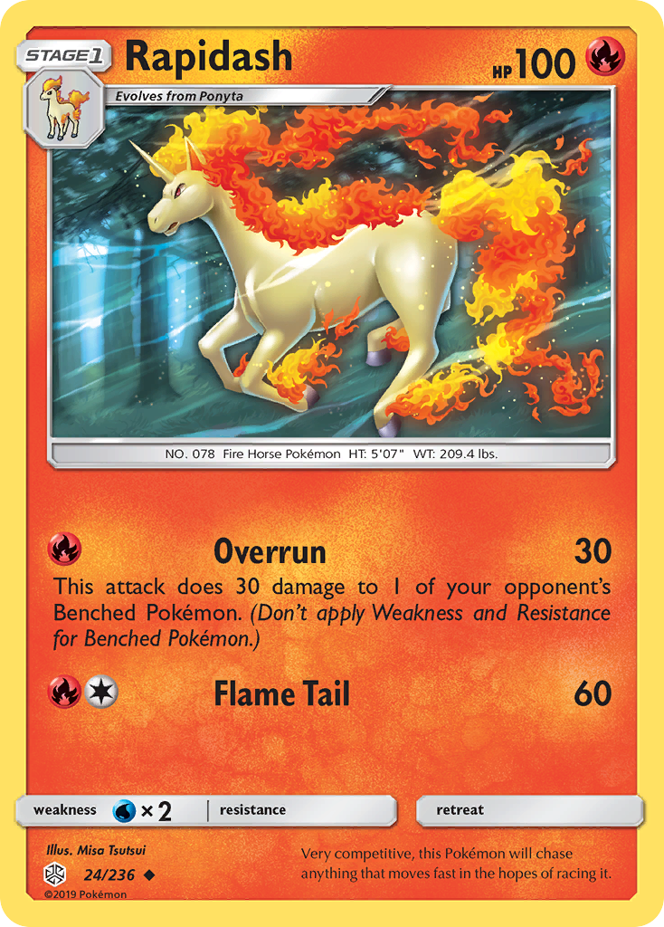 Rapidash (24/236) [Sun & Moon: Cosmic Eclipse] | Pegasus Games WI