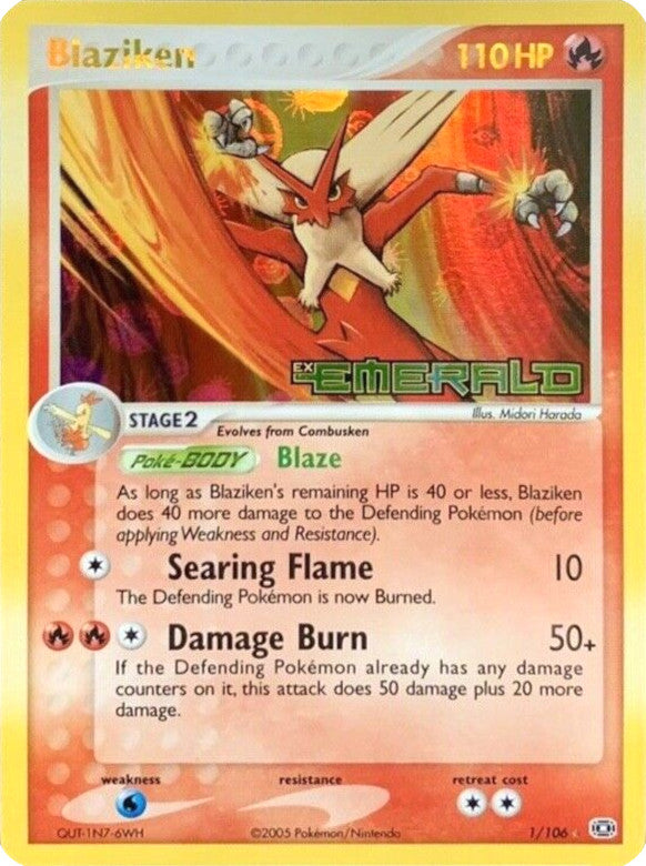 Blaziken (1/106) (Stamped) [EX: Emerald] | Pegasus Games WI