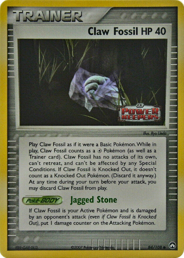 Claw Fossil (84/108) (Stamped) [EX: Power Keepers] | Pegasus Games WI