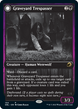 Graveyard Trespasser // Graveyard Glutton [Innistrad: Double Feature] | Pegasus Games WI