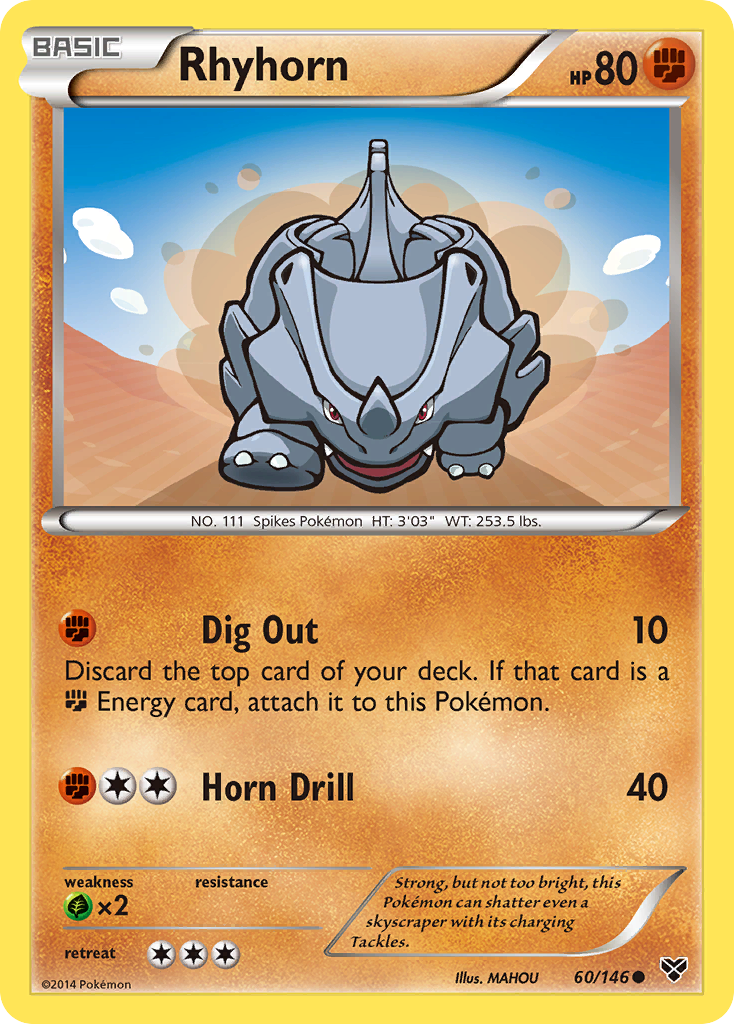 Rhyhorn (60/146) [XY: Base Set] | Pegasus Games WI