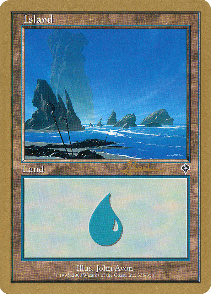 Island (ar336) (Antoine Ruel) [World Championship Decks 2001] | Pegasus Games WI