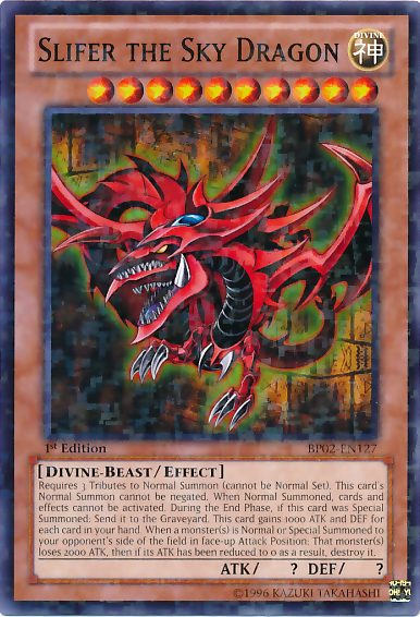 Slifer the Sky Dragon [BP02-EN127] Mosaic Rare | Pegasus Games WI