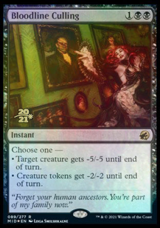 Bloodline Culling [Innistrad: Midnight Hunt Prerelease Promos] | Pegasus Games WI