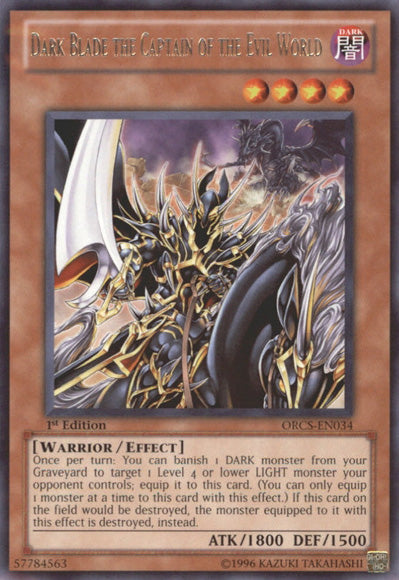Dark Blade the Captain of the Evil World [ORCS-EN034] Rare | Pegasus Games WI