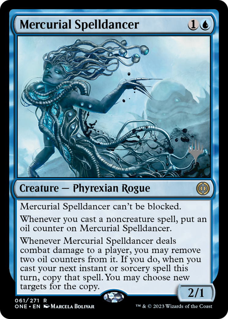 Mercurial Spelldancer (Promo Pack) [Phyrexia: All Will Be One Promos] | Pegasus Games WI