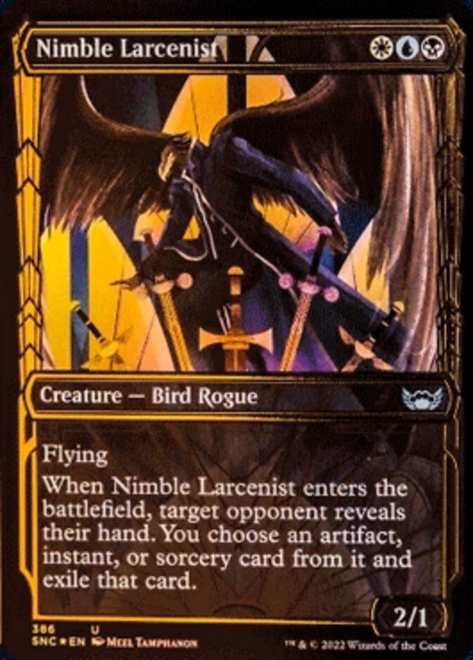 Nimble Larcenist (Showcase Golden Age Gilded Foil) [Streets of New Capenna] | Pegasus Games WI