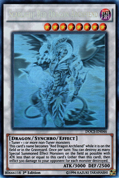 Scarlight Red Dragon Archfiend (Ghost) [DOCS-EN046] Ghost Rare | Pegasus Games WI