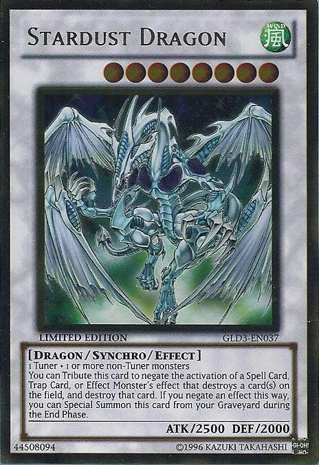 Stardust Dragon [GLD3-EN037] Gold Rare | Pegasus Games WI