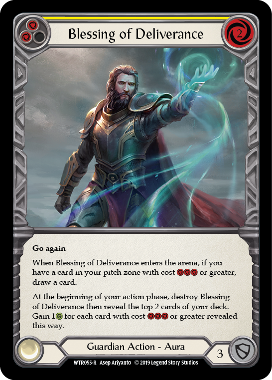 Blessing of Deliverance (Yellow) [WTR055-R] Alpha Print Normal | Pegasus Games WI