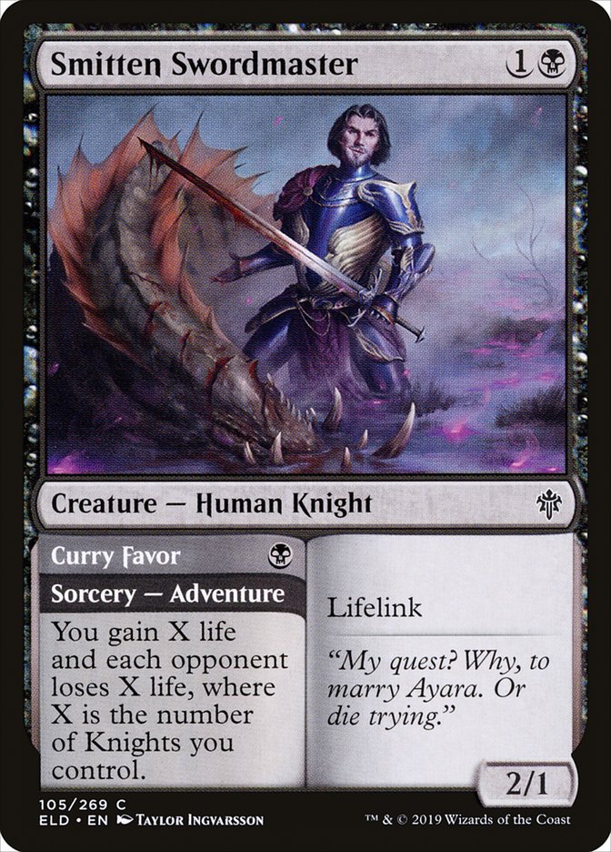 Smitten Swordmaster // Curry Favor [Throne of Eldraine] | Pegasus Games WI
