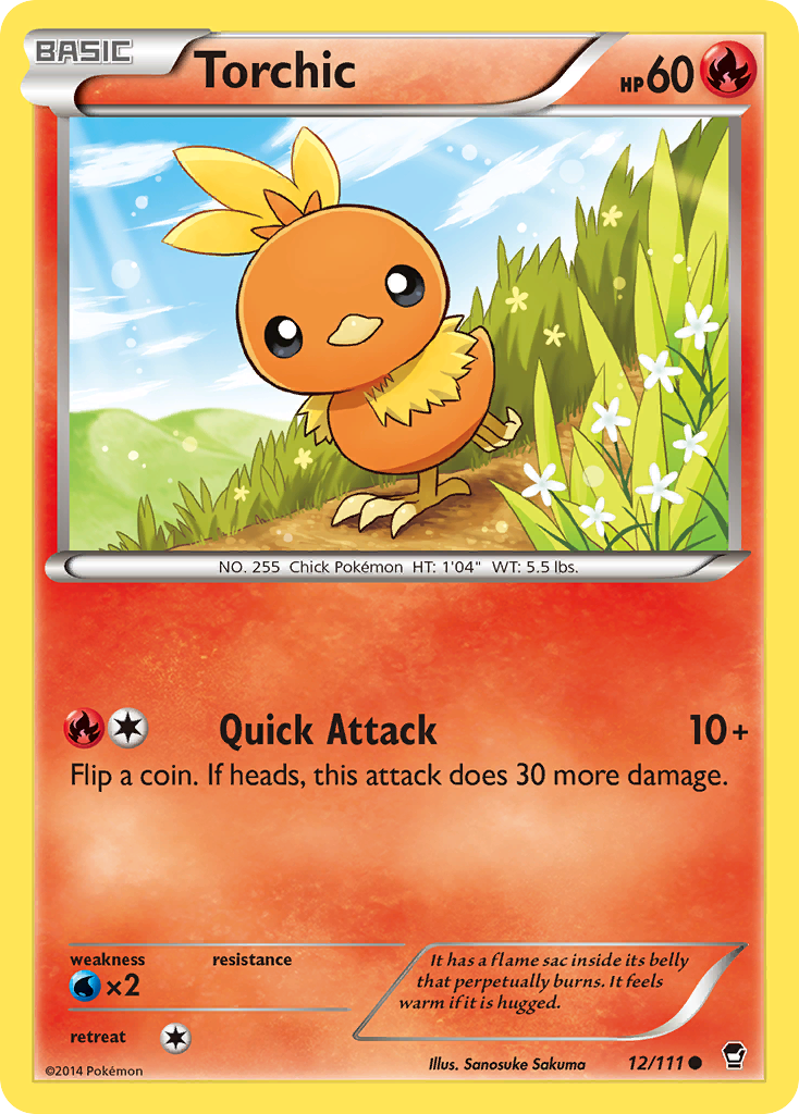 Torchic (12/111) [XY: Furious Fists] | Pegasus Games WI