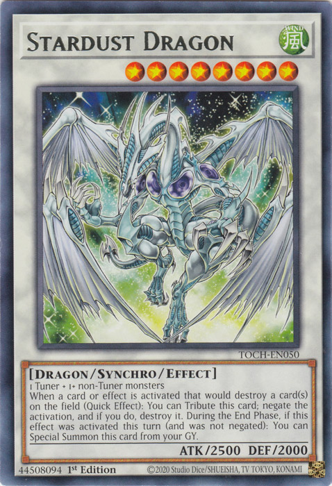 Stardust Dragon [TOCH-EN050] Rare | Pegasus Games WI