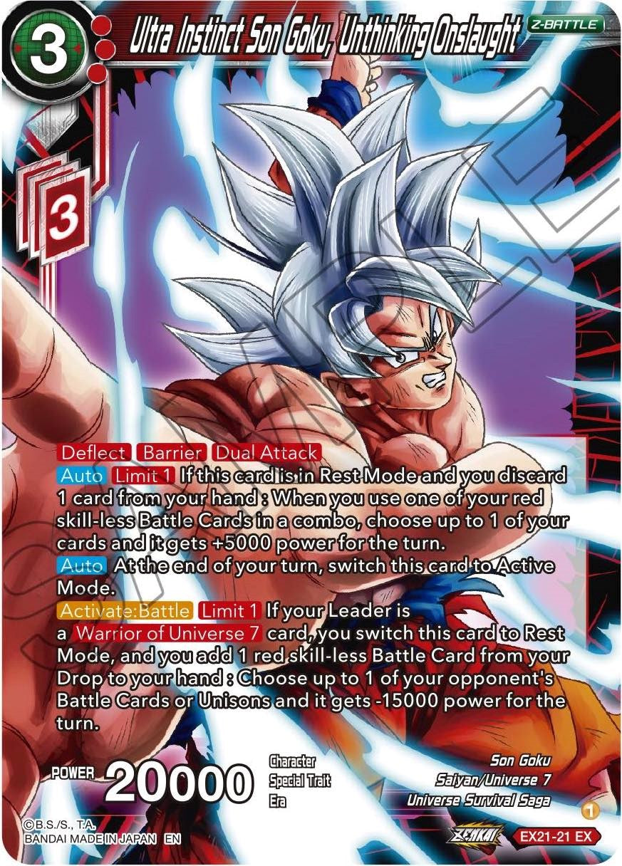 Ultra Instinct Son Goku, Unthinking Onslaught (EX21-21) [5th Anniversary Set] | Pegasus Games WI