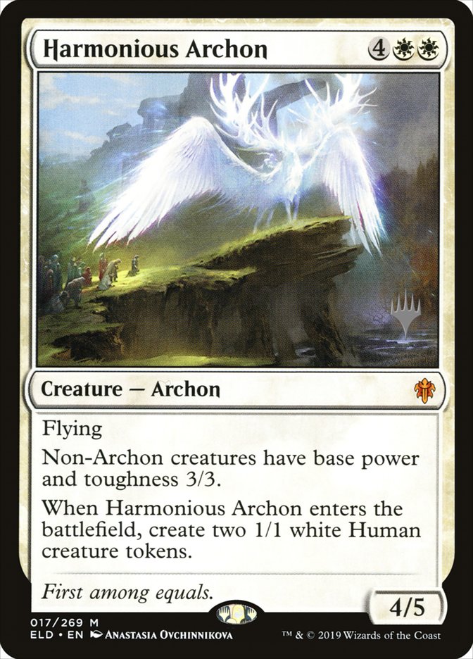 Harmonious Archon (Promo Pack) [Throne of Eldraine Promos] | Pegasus Games WI