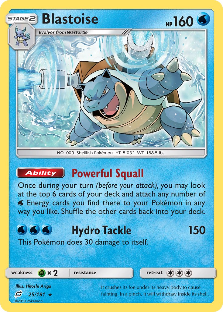 Blastoise (25/181) (Theme Deck Exclusive) [Sun & Moon: Team Up] | Pegasus Games WI