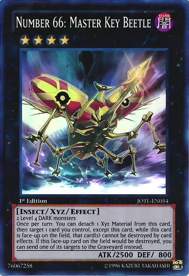 Number 66: Master Key Beetle [JOTL-EN054] Super Rare | Pegasus Games WI