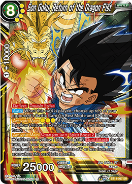 Son Goku, Return of the Dragon Fist (BT14-097) [Cross Spirits] | Pegasus Games WI