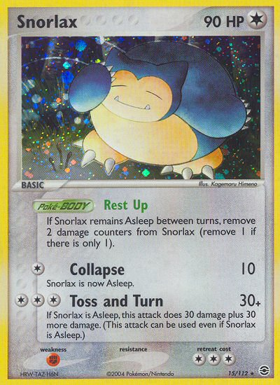 Snorlax (15/112) [EX: FireRed & LeafGreen] | Pegasus Games WI