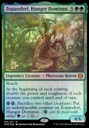 Zopandrel, Hunger Dominus [Phyrexia: All Will Be One Prerelease Promos] | Pegasus Games WI