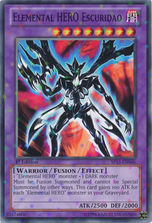 Elemental HERO Escuridao [SP13-EN046] Starfoil Rare | Pegasus Games WI