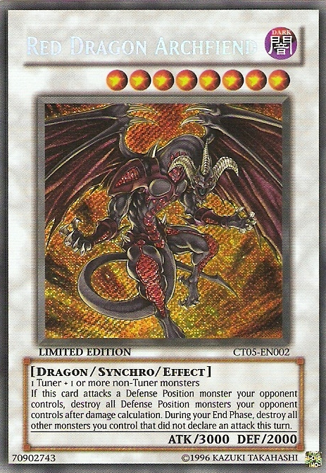 Red Dragon Archfiend [CT05-EN002] Secret Rare | Pegasus Games WI