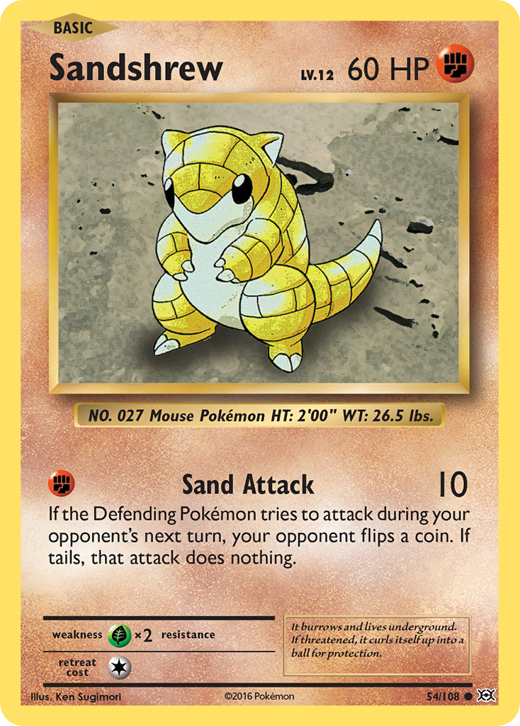 Sandshrew (54/108) [XY: Evolutions] | Pegasus Games WI