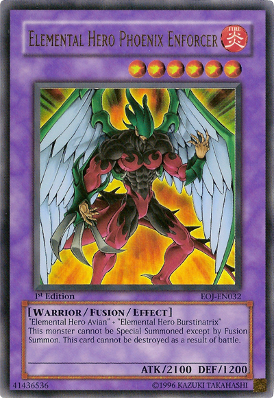Elemental Hero Phoenix Enforcer [EOJ-EN032] Ultra Rare | Pegasus Games WI