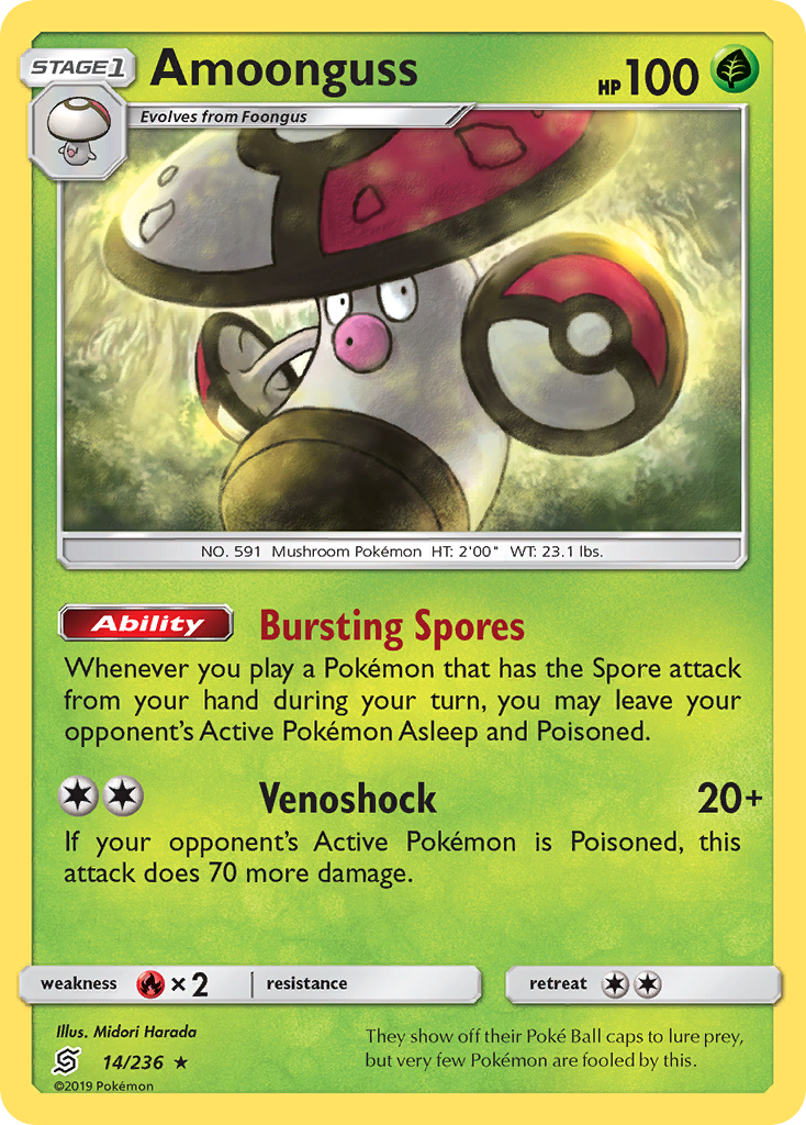 Amoonguss (14/236) [Sun & Moon: Unified Minds] | Pegasus Games WI