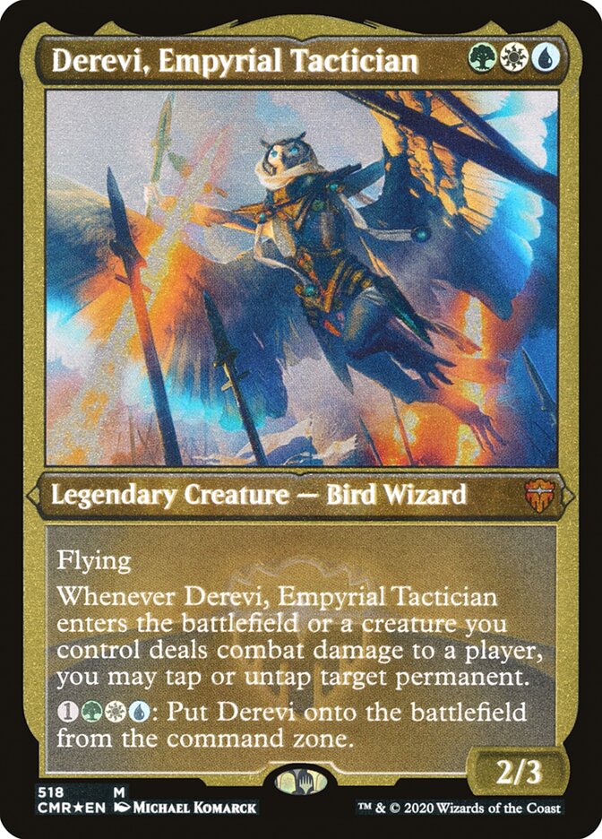 Derevi, Empyrial Tactician (Etched) [Commander Legends] | Pegasus Games WI