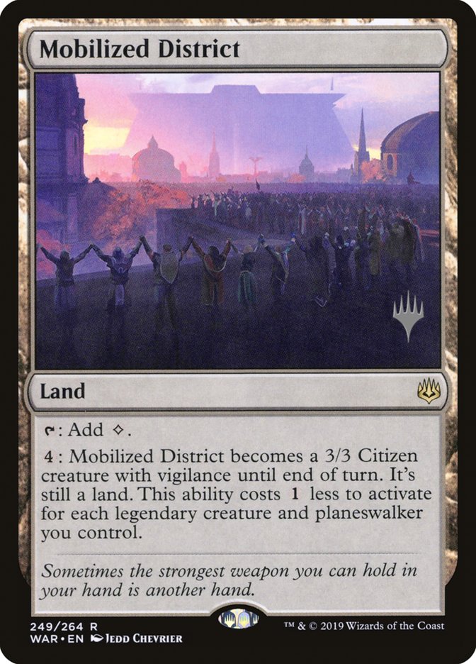 Mobilized District (Promo Pack) [War of the Spark Promos] | Pegasus Games WI