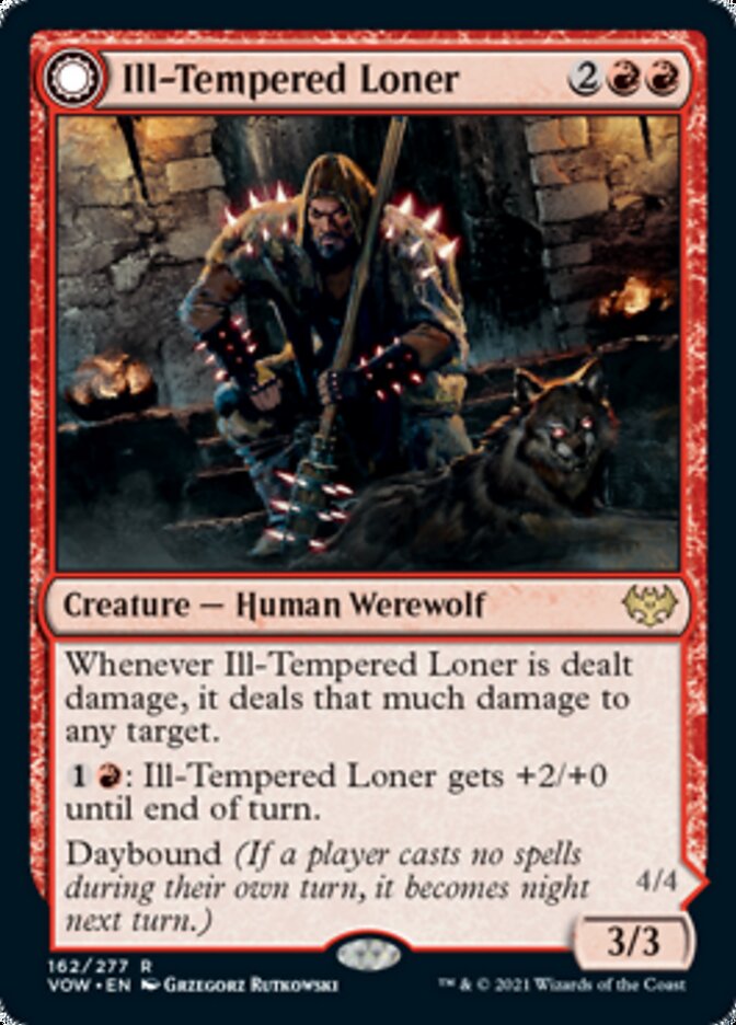 Ill-Tempered Loner // Howlpack Avenger [Innistrad: Crimson Vow] | Pegasus Games WI
