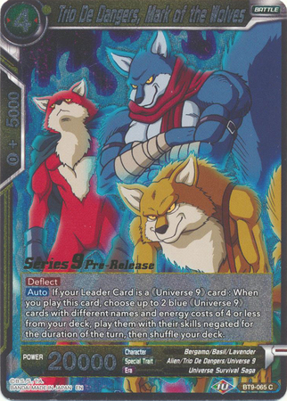 Trio De Dangers, Mark of the Wolves (BT9-065) [Universal Onslaught Prerelease Promos] | Pegasus Games WI