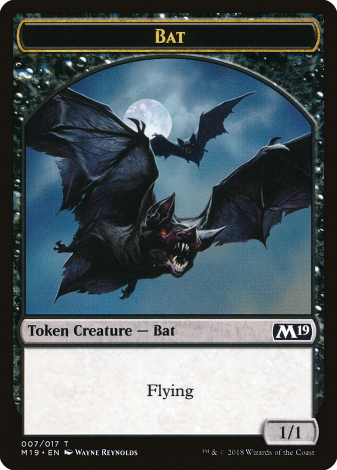 Bat Token [Core Set 2019 Tokens] | Pegasus Games WI