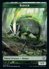 Saproling // Badger Double-Sided Token [Dominaria United Tokens] | Pegasus Games WI
