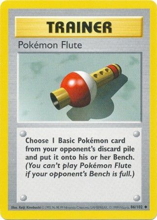 Pokemon Flute (86/102) [Base Set Shadowless Unlimited] | Pegasus Games WI