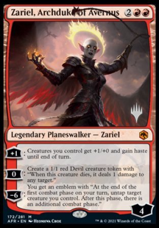 Zariel, Archduke of Avernus (Promo Pack) [Dungeons & Dragons: Adventures in the Forgotten Realms Promos] | Pegasus Games WI