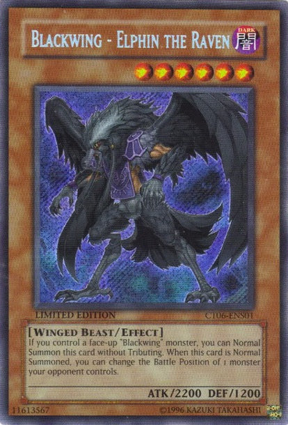 Blackwing - Elphin the Raven [CT06-ENS01] Secret Rare | Pegasus Games WI