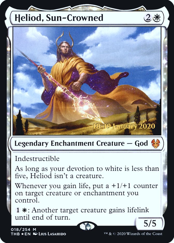 Heliod, Sun-Crowned [Theros Beyond Death Prerelease Promos] | Pegasus Games WI