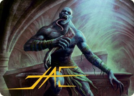Ghoul Art Card (Gold-Stamped Signature) [Dungeons & Dragons: Adventures in the Forgotten Realms Art Series] | Pegasus Games WI
